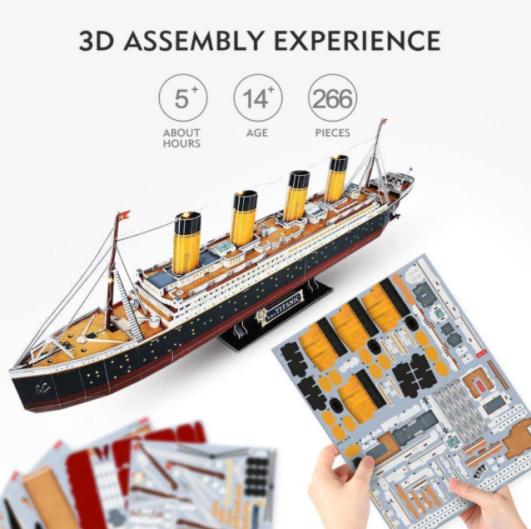 Imininingwane Yephepha Lomklamo We-Jigsaw DIY Stadium 3D Puzzle Model