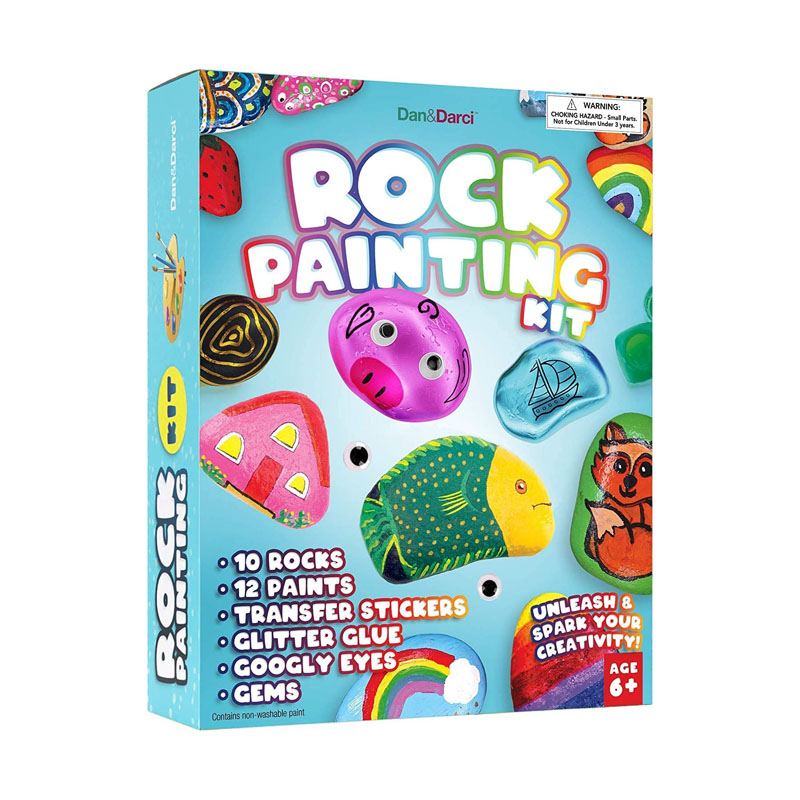 Rock Painting Kit Izingane DIY Art yezandla